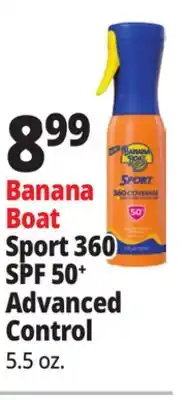 Ocean State Job Lot Banana Boat Sport 360 SPF 50+ Advanced Control offer