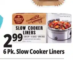 Ocean State Job Lot Baker's Choice 6 Pk. Slow Cooker Liners offer