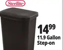 Ocean State Job Lot Sterilite Wastebasket 11.9 Gal Step-On offer