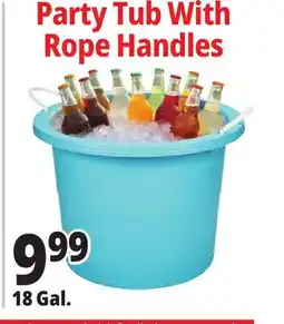 Ocean State Job Lot Party Tub With Rope Handles offer