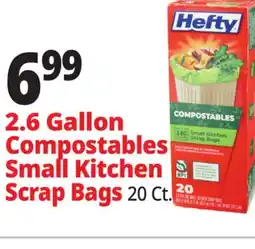 Ocean State Job Lot 2.6 Gallon Compostables Small Kitchen Scrap Bags offer