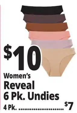 Ocean State Job Lot Women's Reveal 6 Pk. Undies offer