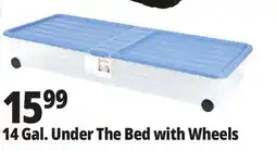 Ocean State Job Lot 14 Gal. Under The Bed with Wheels offer