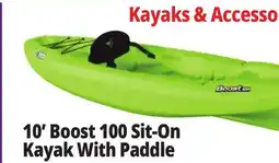 Ocean State Job Lot Pelican 10' Boost 100 Sit-On Kayak With Paddle offer