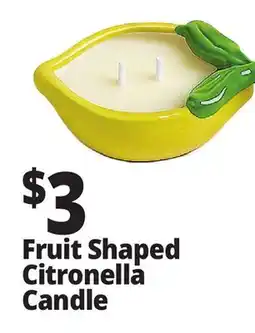 Ocean State Job Lot Fruit Shaped Citronella Candle offer
