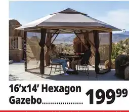 Ocean State Job Lot 16'x14' Hexagon Gazebo offer