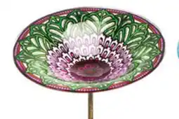 Ocean State Job Lot 11 Purple/Green Glass Bird Baths offer