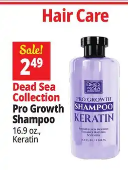Ocean State Job Lot Dead Sea Collection Pro Growth Shampoo offer