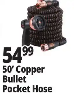 Ocean State Job Lot 50' Copper Bullet Pocket Hose offer