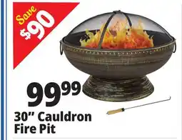 Ocean State Job Lot 30 Cauldron Fire Pit offer