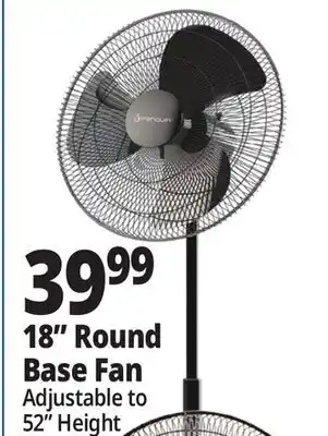 Ocean State Job Lot 18 Round Base Fan offer