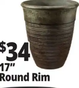 Ocean State Job Lot 17 Round Rim Planter offer
