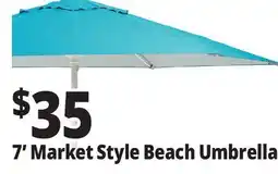 Ocean State Job Lot 7' Market Style Beach Umbrella offer
