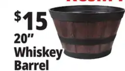 Ocean State Job Lot 20 Whiskey Barrel Resin Planters offer