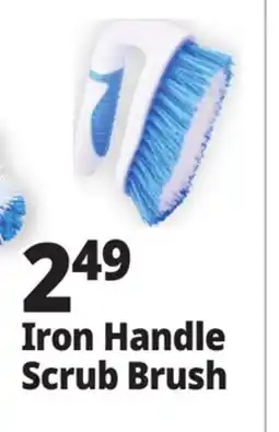 Ocean State Job Lot Iron Handle Scrub Brush offer