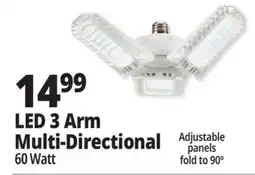 Ocean State Job Lot LED 3 Arm Multi-Directional offer