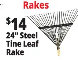 Ocean State Job Lot 24 Steel Tine Leaf Rake offer
