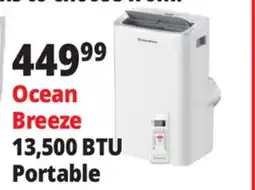 Ocean State Job Lot Ocean Breeze 13,500 BTU Portable Air Conditioner offer
