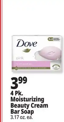Ocean State Job Lot 4 Pk. Moisturizing Beauty Cream Bar Soap offer
