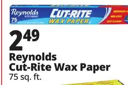 Ocean State Job Lot Reynolds Cut-Rite Wax Paper offer