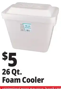 Ocean State Job Lot 26 Qt. Foam Cooler offer