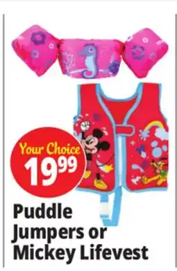 Ocean State Job Lot Puddle Jumpers or Mickey Lifevest offer