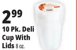 Ocean State Job Lot 10 Pk. Deli Cup With Lids offer