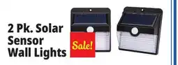 Ocean State Job Lot 2 Pk. Solar Sensor Wall Lights offer