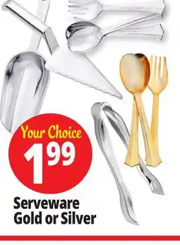 Ocean State Job Lot Serveware Gold or Silver offer