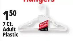 Ocean State Job Lot 7 Ct. Adult Plastic Hangers offer