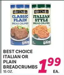 El Paso Grande BEST CHOICE ITALIAN OR PLAIN BREADCRUMBS offer