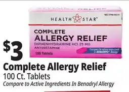 Ocean State Job Lot Complete Allergy Relief offer