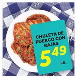 El Paso Grande CHULETA DE PUERCO CON RAJAS offer