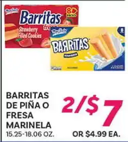 El Paso Grande BARRITAS DE PIÑA O FRESA MARINELA offer