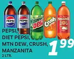 El Paso Grande PEPSI, DIET PEPSI, MTN DEW, CRUSH, MANZANITA offer