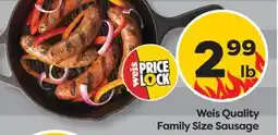 Weis Markets Weis Quality Family Size Sausage offer