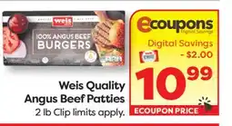 Weis Markets Weis Quality Angus Beef Patties offer