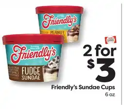 Weis Markets Friendly's Sundae Cups offer