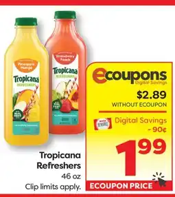Weis Markets Tropicana Refreshers offer