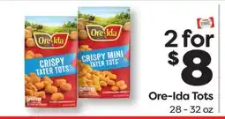 Weis Markets Ore-Ida Tots offer