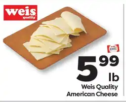 Weis Markets Weis Quality American Cheese offer