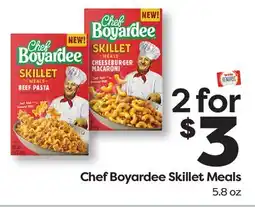 Weis Markets Chef Boyardee Skillet Meals offer