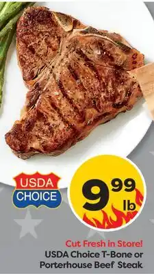 Weis Markets USDA Choice T-Bone or Porterhouse Beef Steak offer