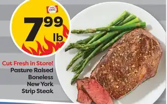 Weis Markets Pasture Raised Boneless New York Strip Steak offer