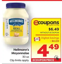 Weis Markets Hellmann's Mayonnaise offer