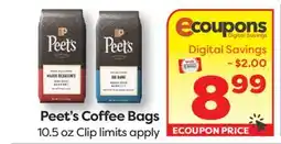 Weis Markets Peet's Coffee Bags offer