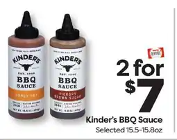 Weis Markets Kinder's BBQ Sauce offer