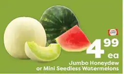 Weis Markets Jumbo Honeydew or Mini Seedless Watermelons offer