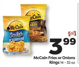 Weis Markets McCain Fries or Onions Rings offer