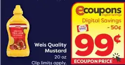 Weis Markets Weis Quality Mustard offer